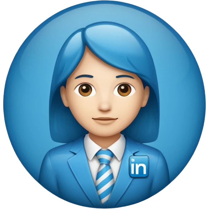 The professional emoji of LinkedIn's logo emoji