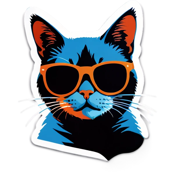 Cat with sunglasses emoji