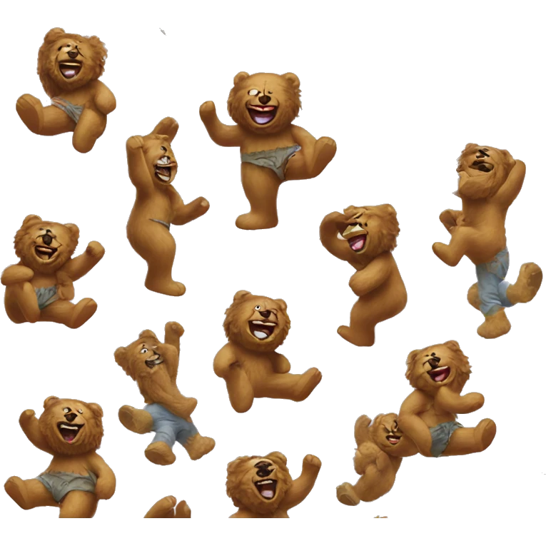 Jerry Garcia with dancing bears from Grateful Dead and make it look trippy and cool emoji