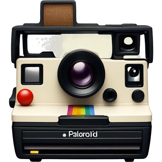 Polaroid camera + made photo  emoji