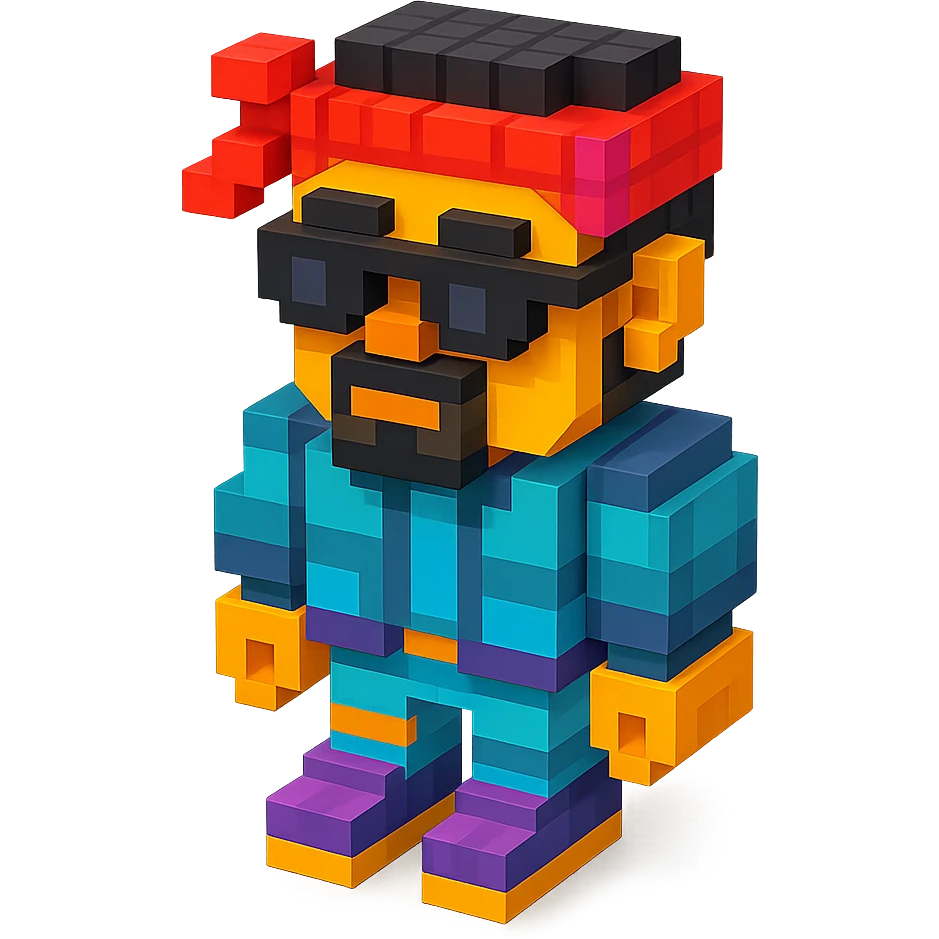 Lego 2Pac in a futuristic outfit emoji