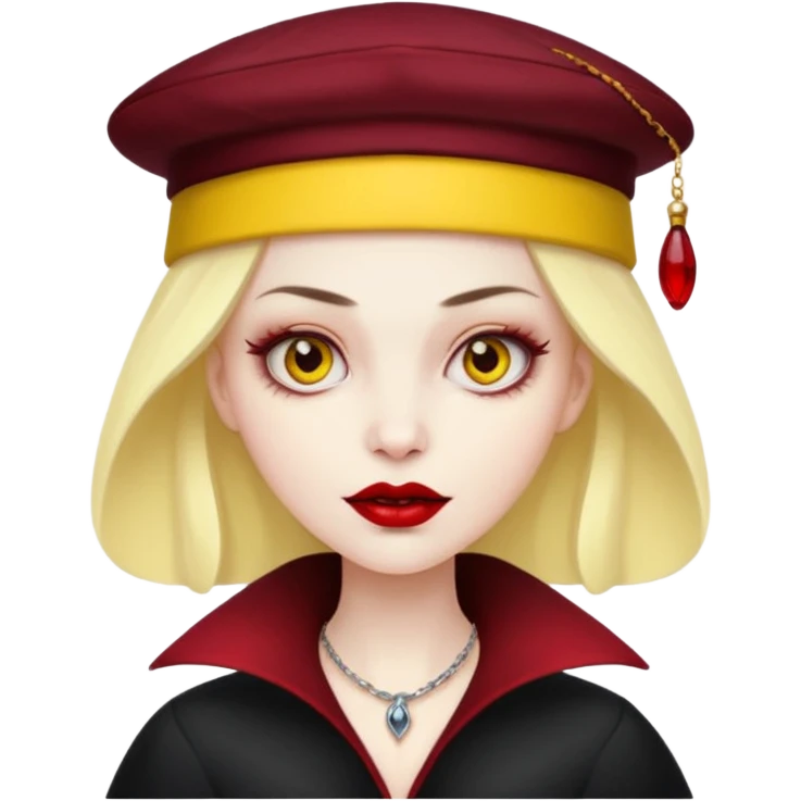 yellow hat vampire emoji