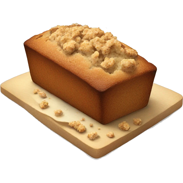 banana bread with crumbles emoji