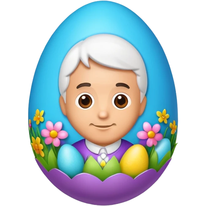 a easter egg with francisco on it emoji