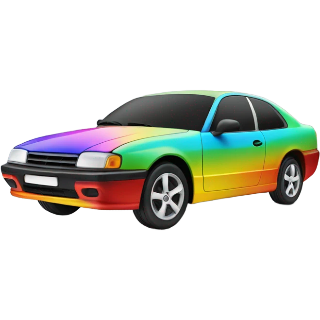 Car multicolor  emoji