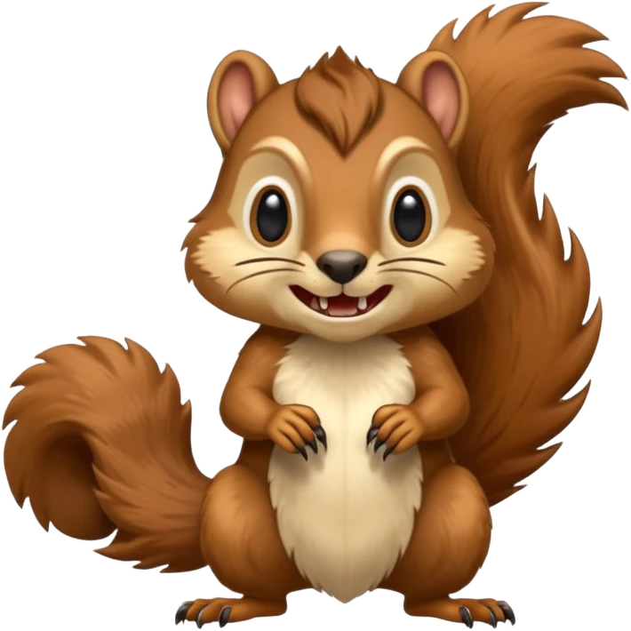 A prehistoric saber-tooth squirrel emoji