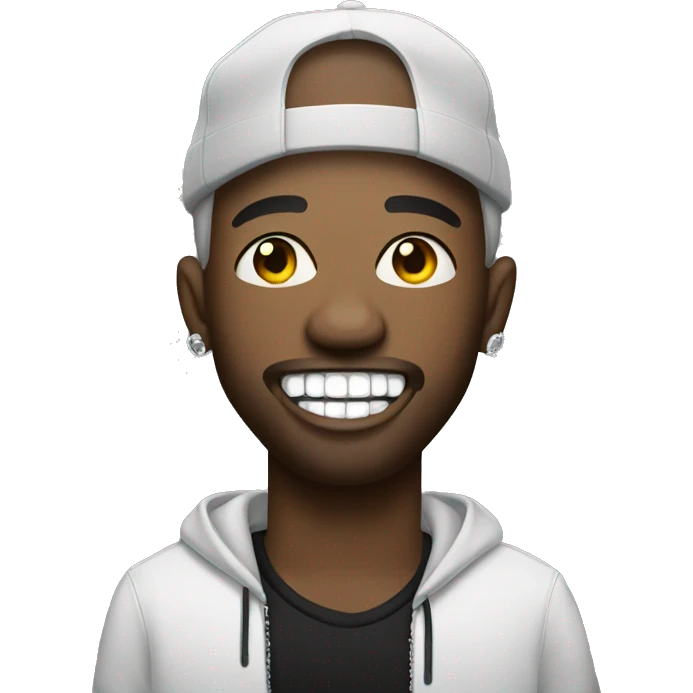 rapper with silver teeth emoji