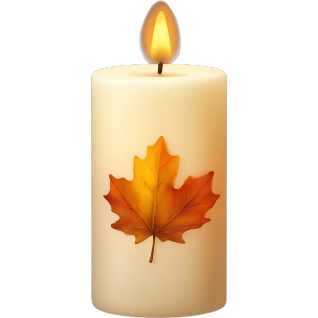 fall candle emoji