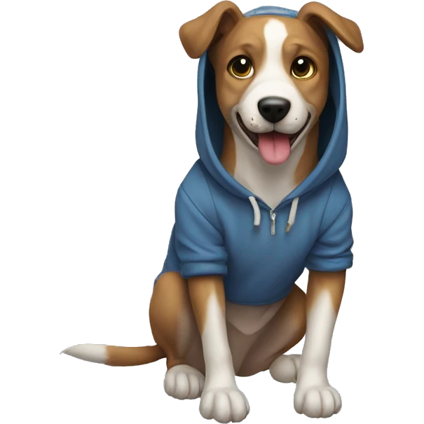 Dog Westling hoodie emoji