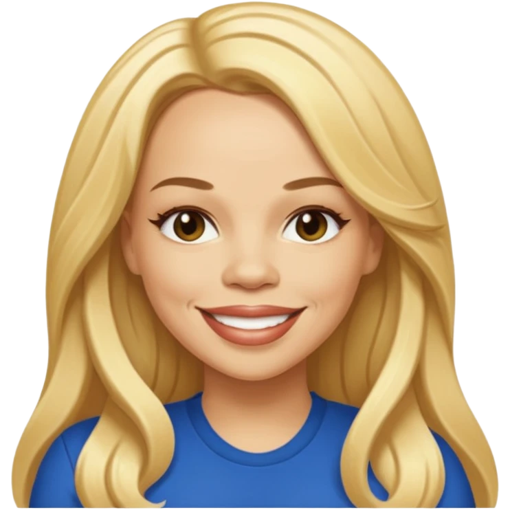 Faith Evans with long blonde hair emoji