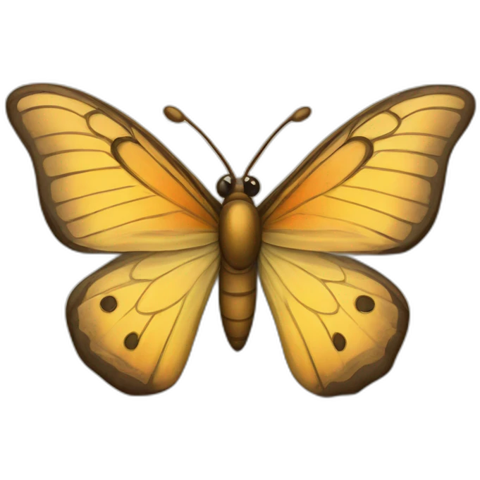 Mariposa tipo emoticon antiguo  emoji