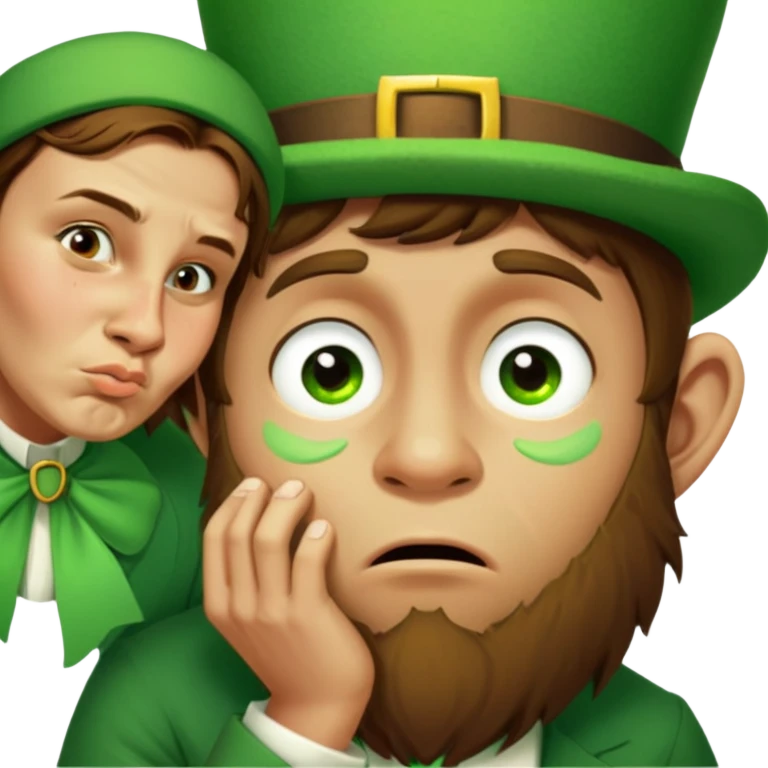 Sad Leprechaun emoji