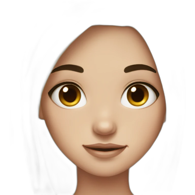 girl with black hair and lots of freckles emoji