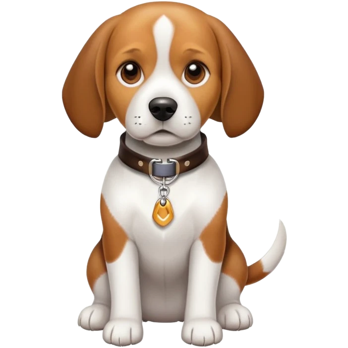 Beagle with collar emoji