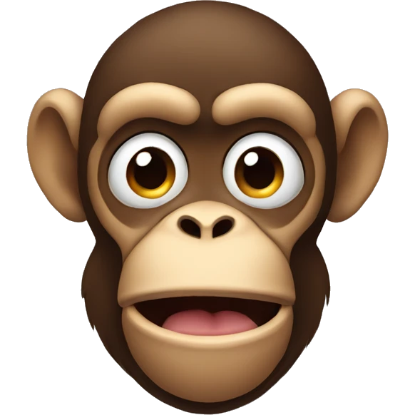 monkey face with him trying to listen emoji