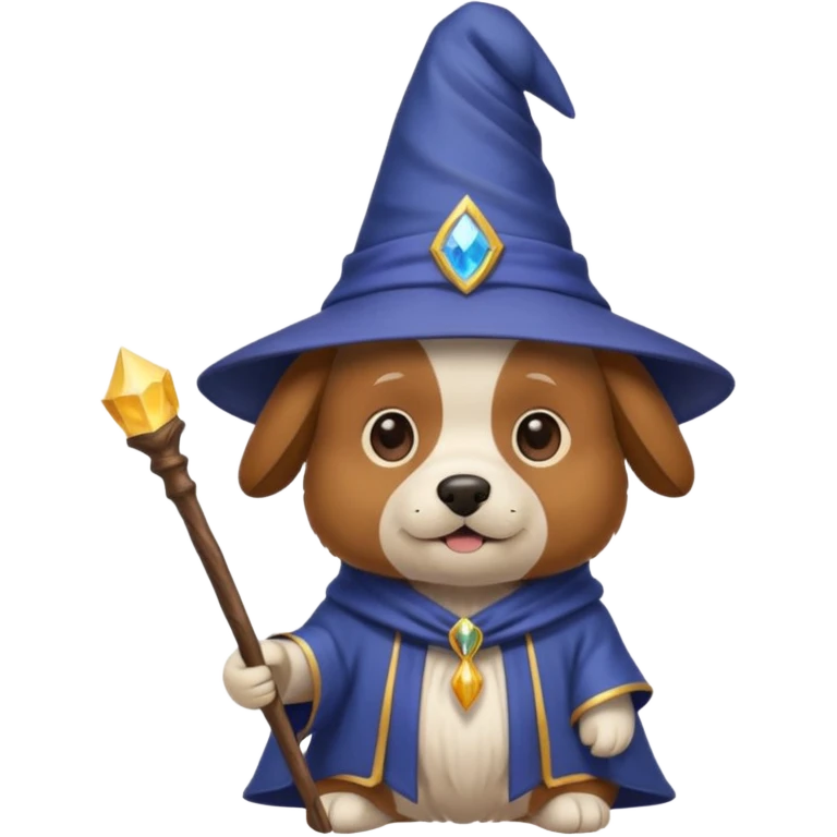 Dog wizard emoji