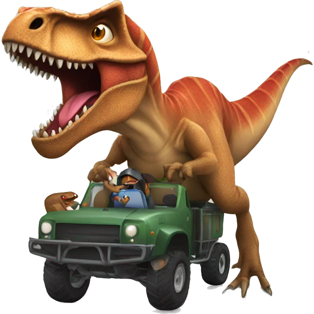 Spider ride t rex emoji