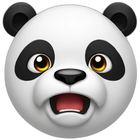 Angry panda  emoji