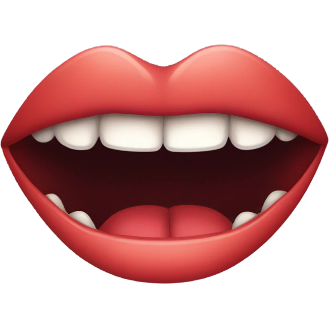 Lips with fangs emoji