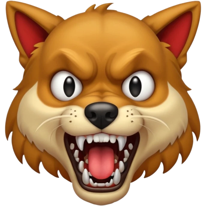 Scary dog emoji