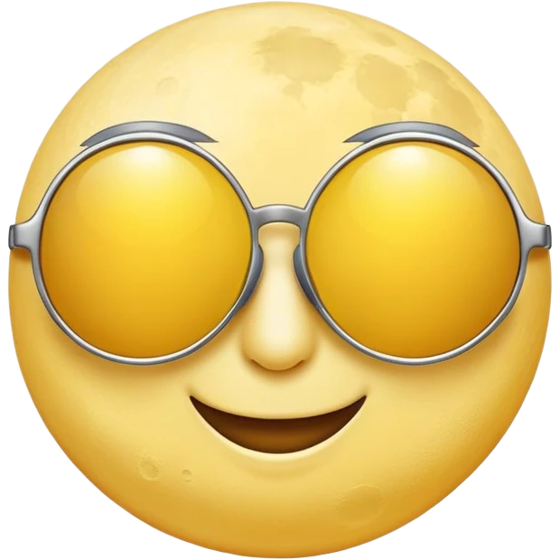 moon with sunglasses emoji