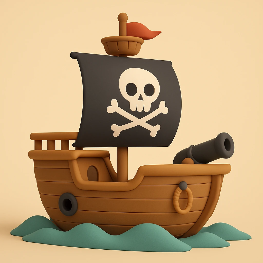 pirate ship emoji
