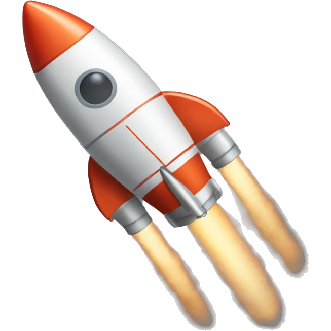 A cool rocket emoji emoji