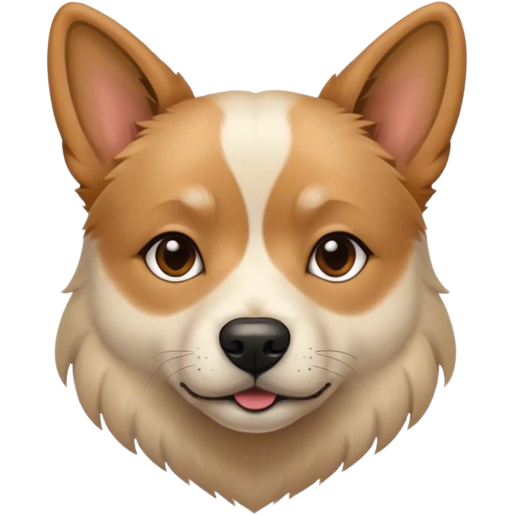 Masculine lesbian dog emoji