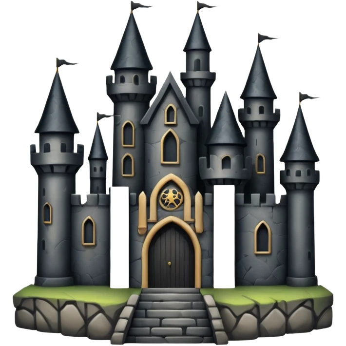 Black castle emoji