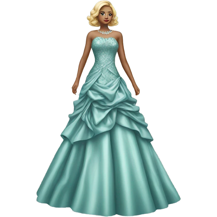 Hyper Realistic detailed luxury dress emoji