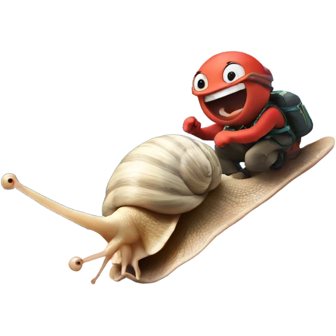 Snails racing at Mount Everest  emoji