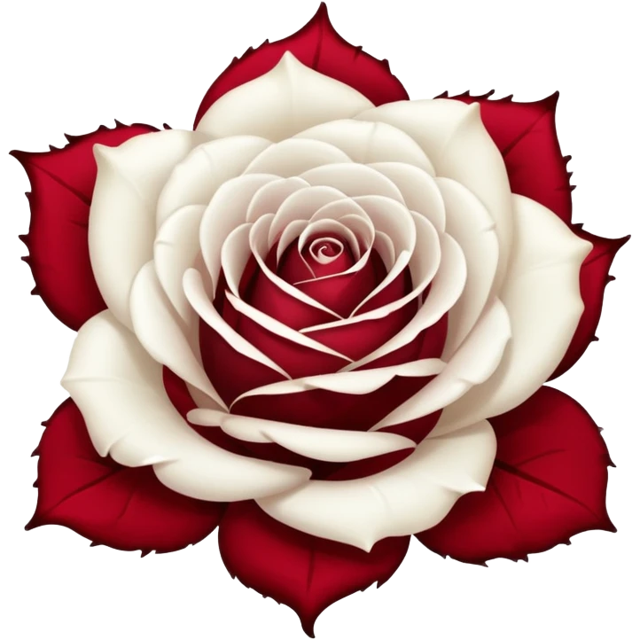 white rose stained in blood emoji