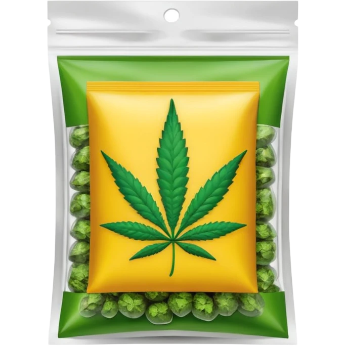 cannabis weed pack zip transparent emoji