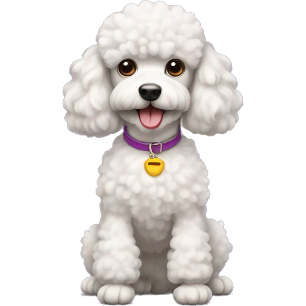 Poodle dog emoji