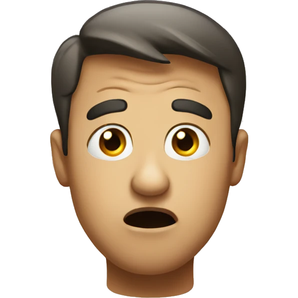 Confused face emoji