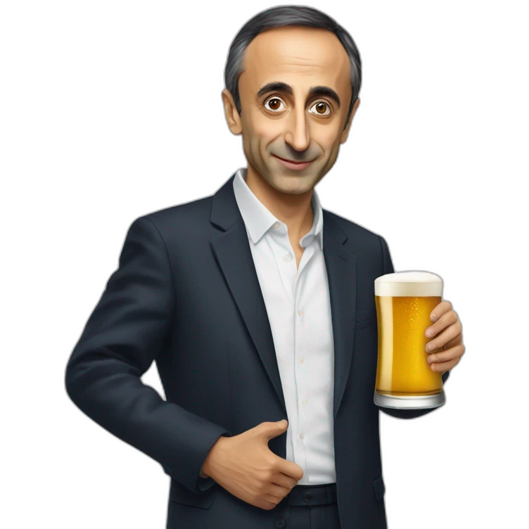 Éric zemmour beer emoji