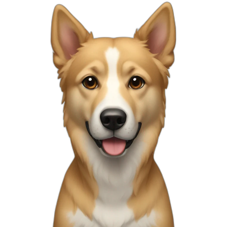 Chien border colis emoji