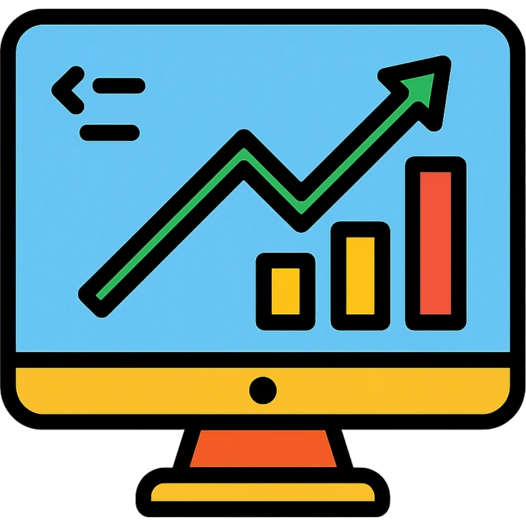 terminal icon in the style of a trading platform, minimalist design emoji