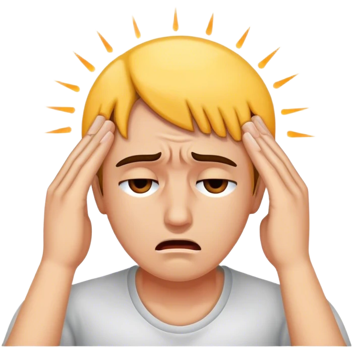 lots of work, headaches emoji