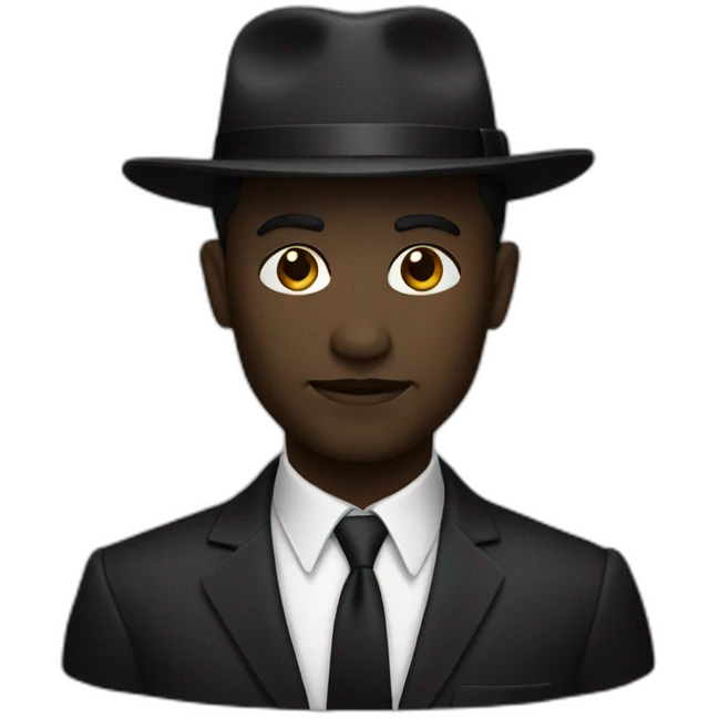 Un noir emoji