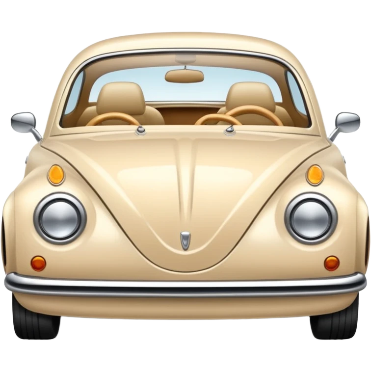 Beige cream car emoji emoji