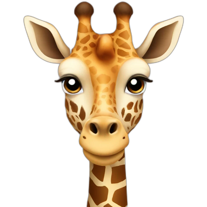cute Giraffe head emoji