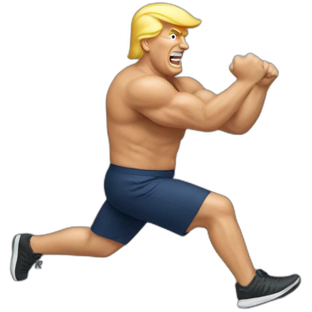 Trump Exercising emoji