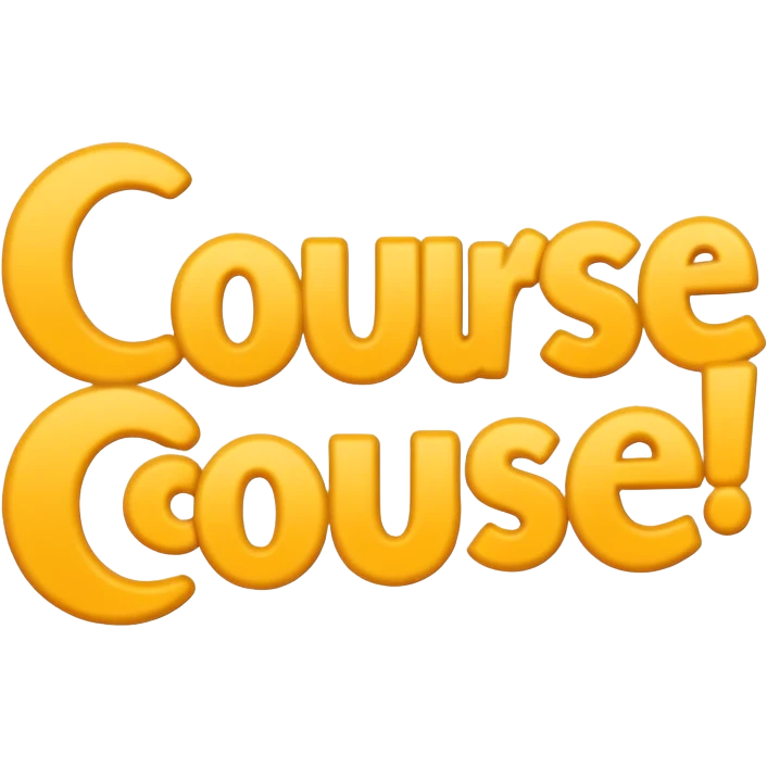 the phrase 'of course', cheerful and friendly emoji