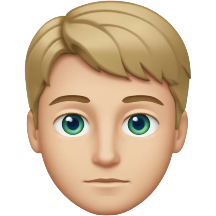 dark blond whit blue/green eys Male emoji