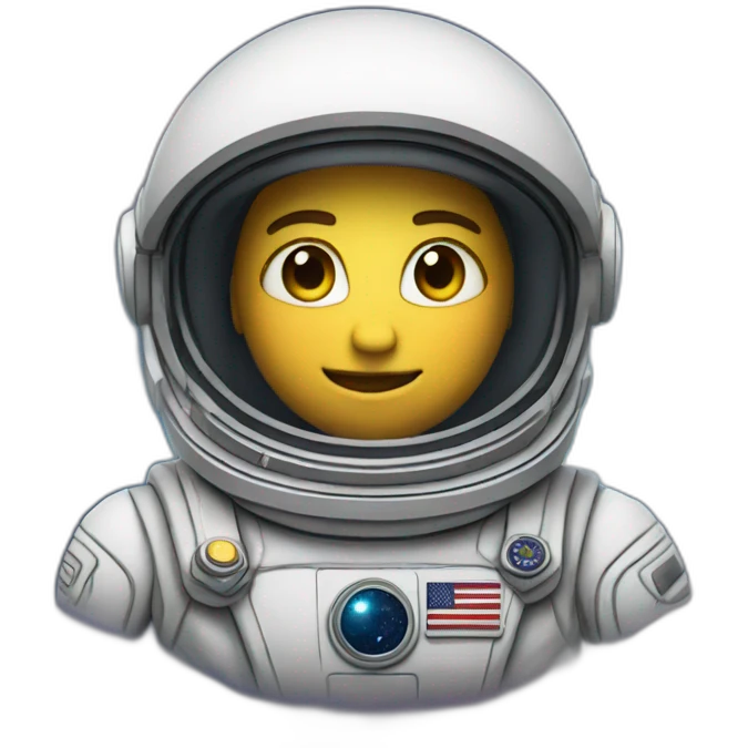 Astronauthand up emoji