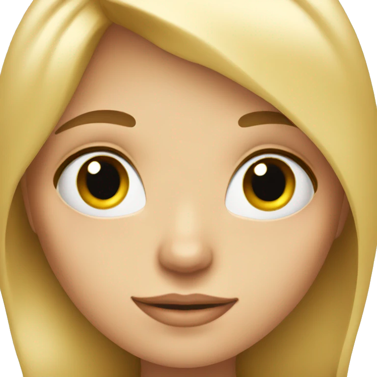 cute blondie girl emoji