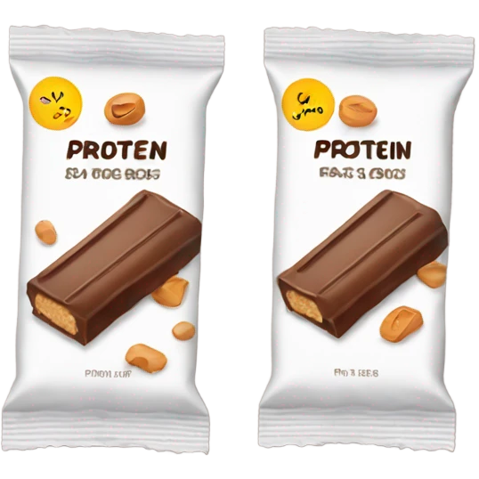 two packets of protein bars emoji