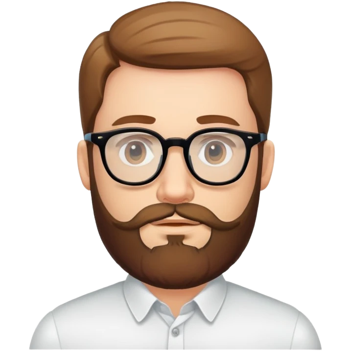 The guy with the beard and glasses. beard smaler emoji