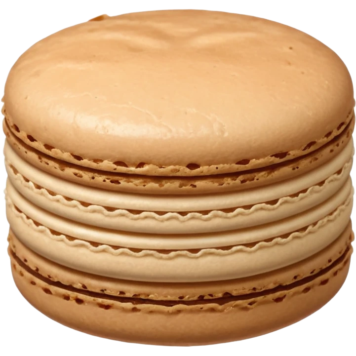 Beige macaroon  emoji